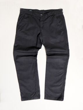 AS IS (minor loose thread) MASON'S 35x29 Men's Torino Jersey Casual Black Chinos